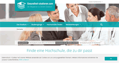 Desktop Screenshot of gesundheit-studieren.com